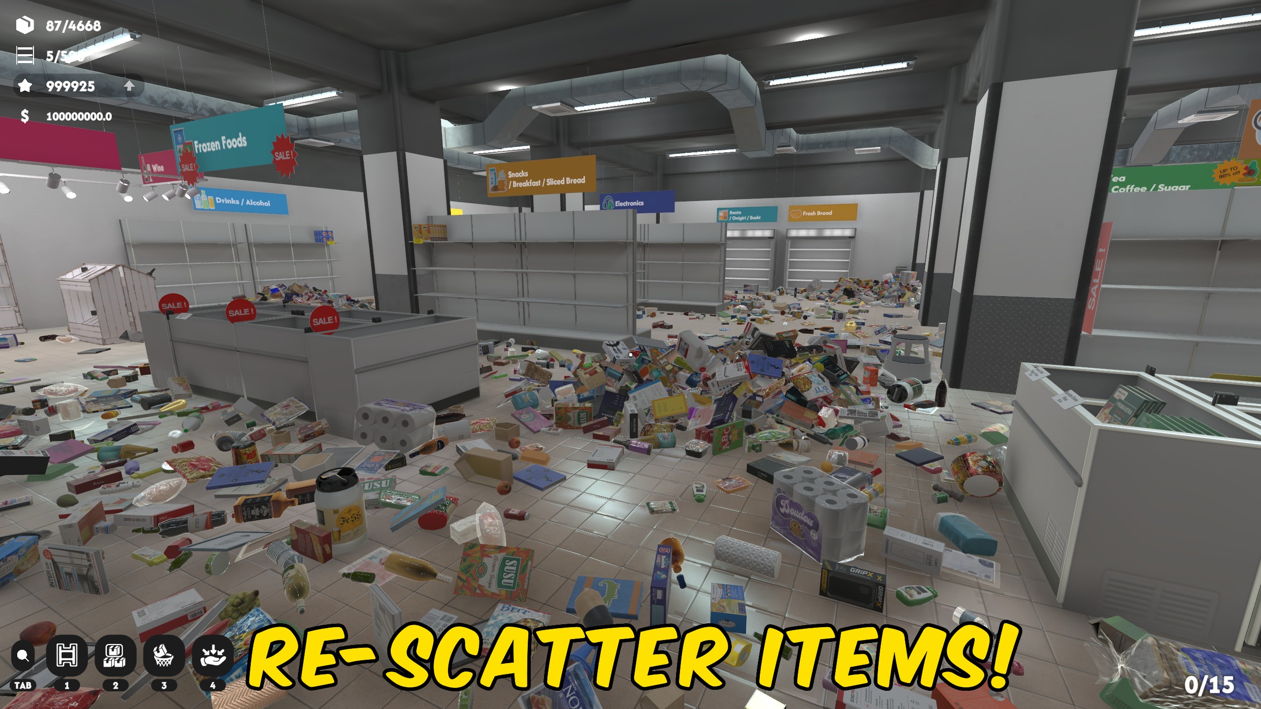 Supermarket Chaos — Re-Scatter Loose Products (screenshot 2)